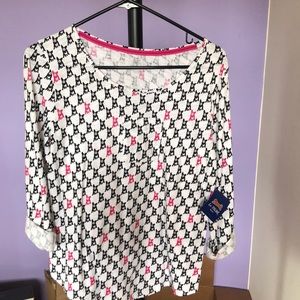 Le Tigre small NWT Boston Terrier shirt